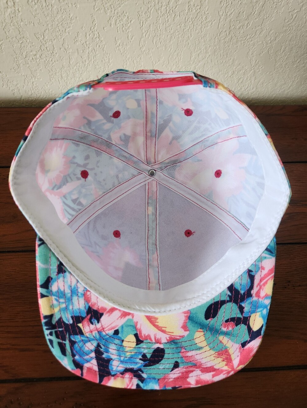 Flatbill Baseball Flatbill Navy Floral Snapback Cap - Picture 6 of 7